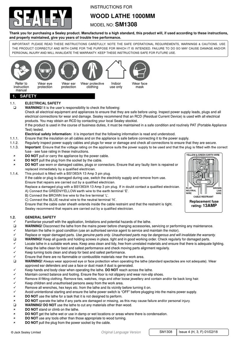 Sealey SM1308 instructions Sealey SM1308 instructions