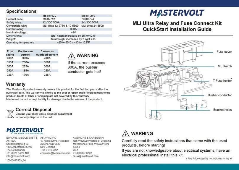 Mastervolt MLI Ultra Series Quick start installation guide