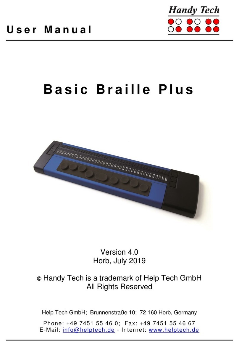 HandyTech Basic Braille Plus User manual