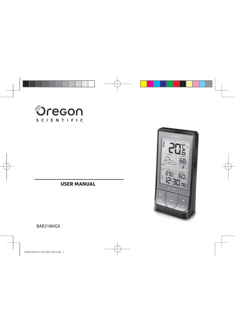Oregon Scientific BAR218HGX user manual