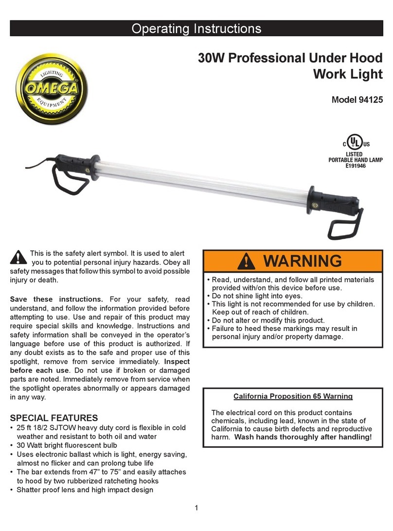 Omega 94125 User manual