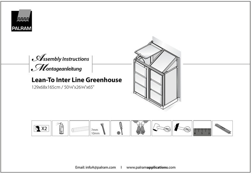 Palram Lean-To Inter Assembly instructions