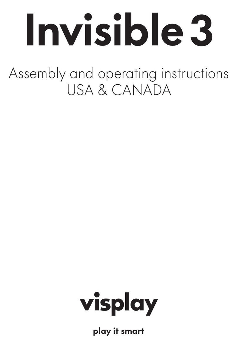 visplay Invisible 3 Assembly and operating instructions