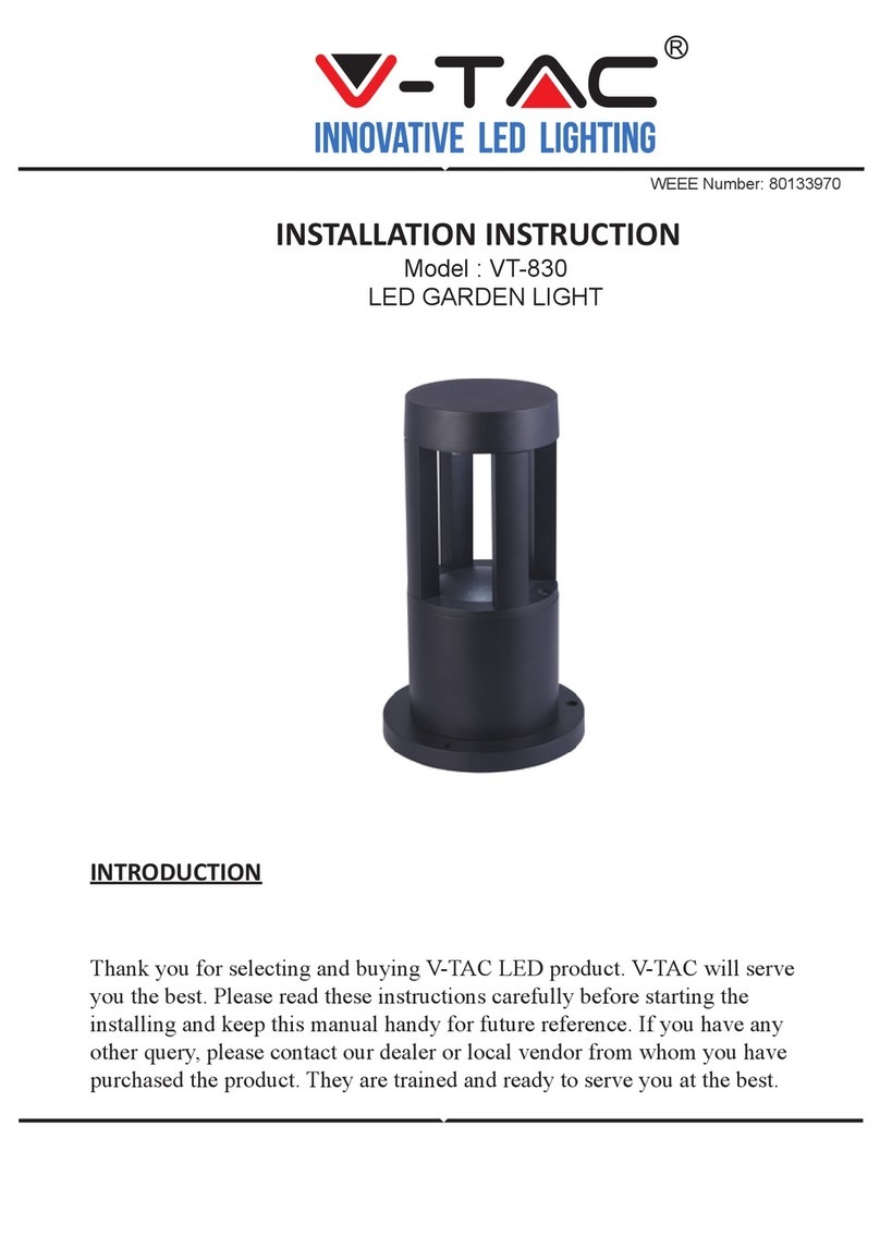 V-TAC VT-830 Installation instruction