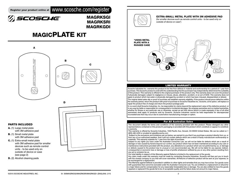 Scosche MAGICPLATE quick start guide