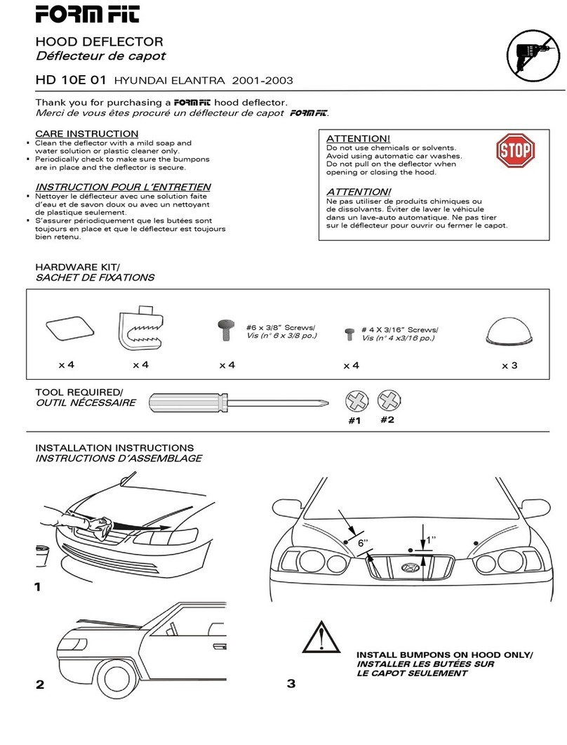 FormFit HD 10E 01 installation instructions