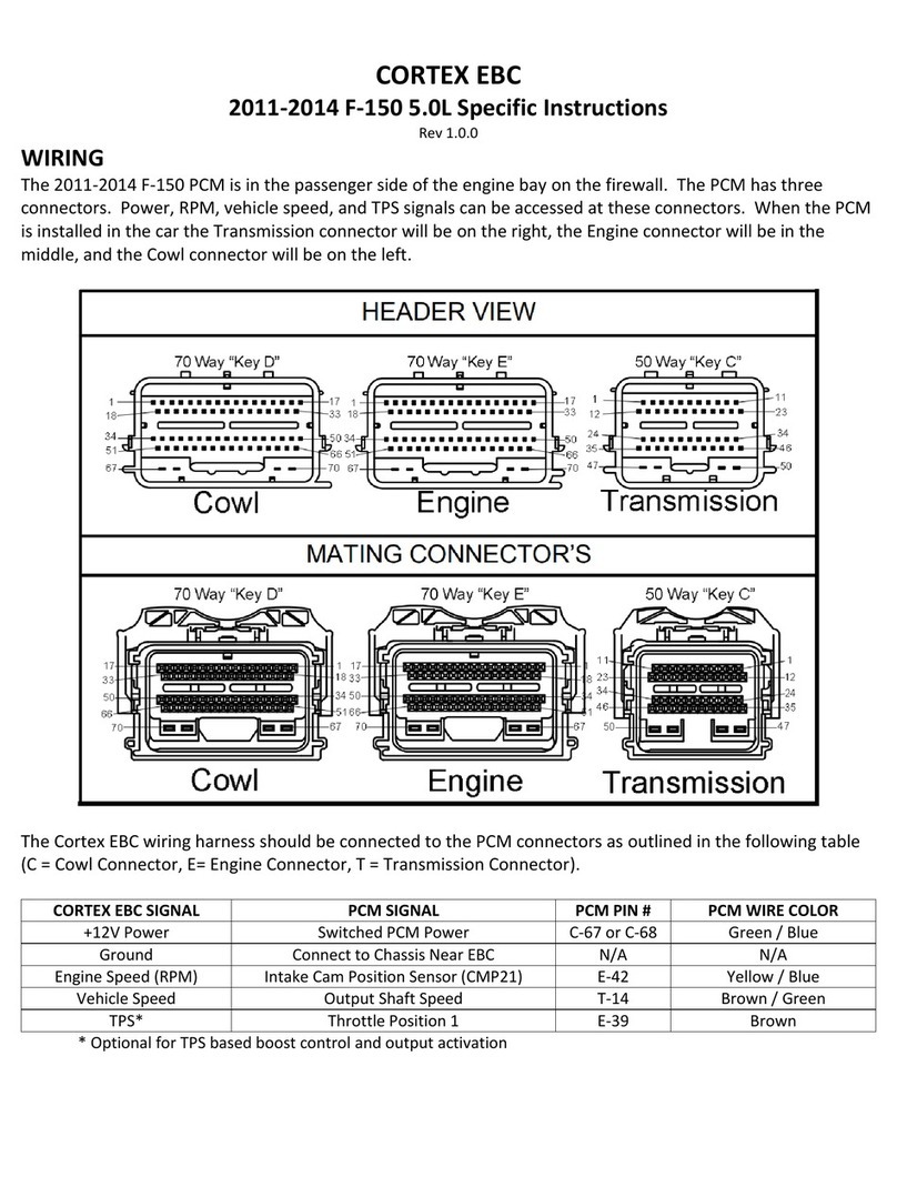 Cortex EBC Specific instructions
