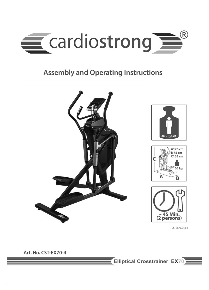 CARDIOSTRONG EX70 Assembly and operating instructions
