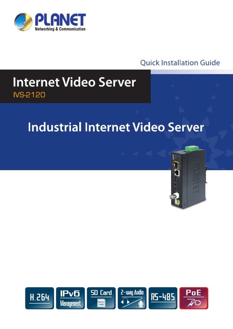 Planet Networking & Communication IVS-2120 User manual