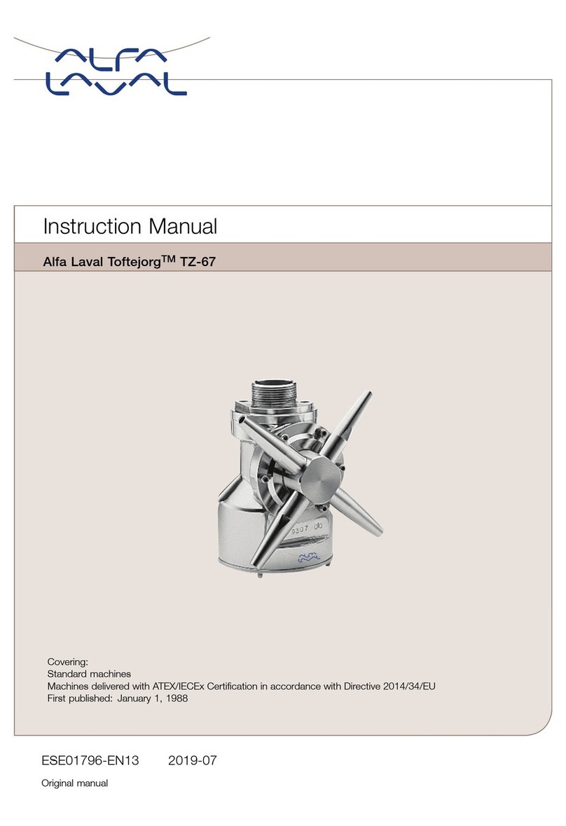 Alfalaval Toftejorg TZ-67 User manual