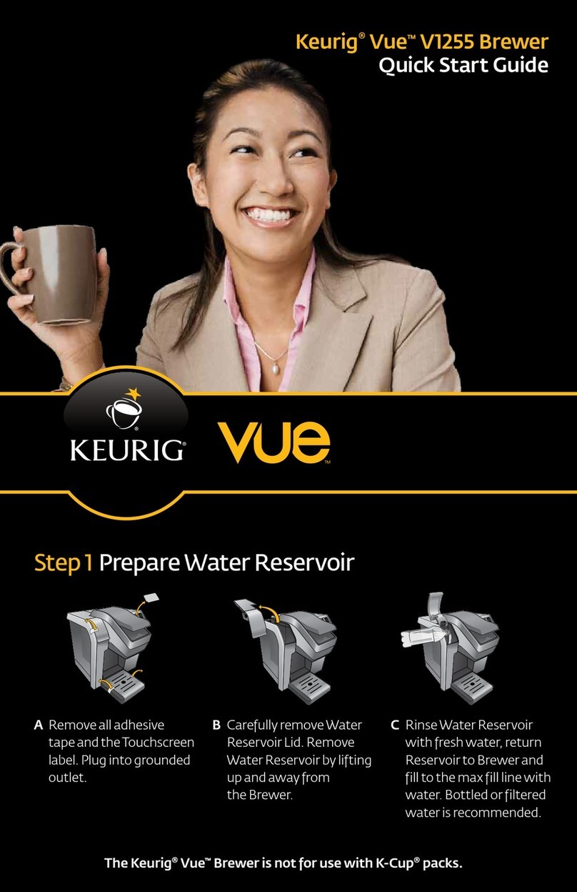 Keurig Vue V1255 User manual