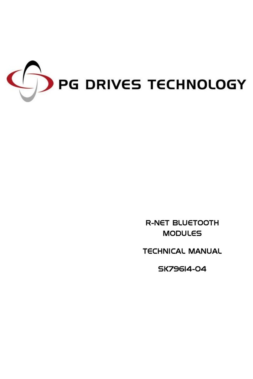 PG Drives Technology R-NET BLUETOOTH MODULE User manual