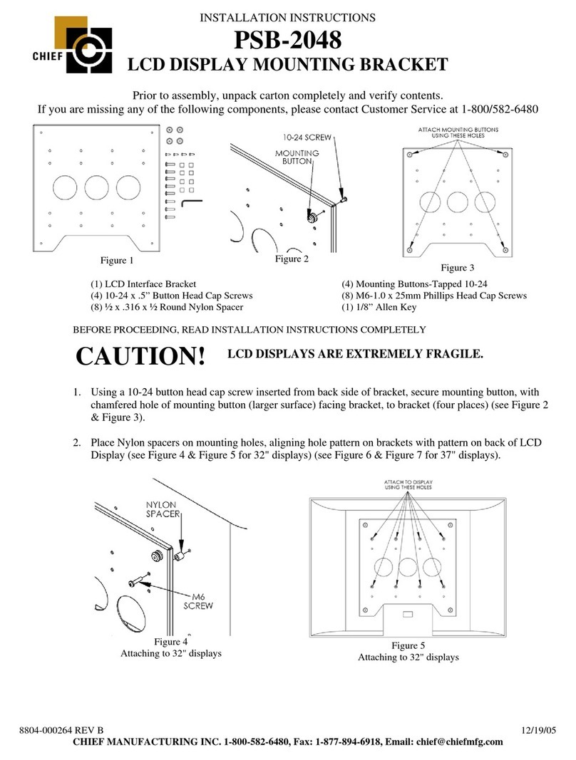 CHIEF PSB-2048 installation instructions