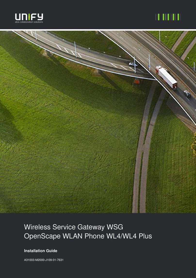 Unify Wireless Service Gateway WSG User manual