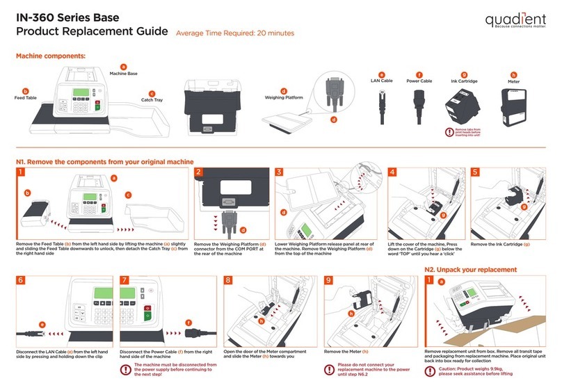 quadient IN-360 Series Product Replacement Guide