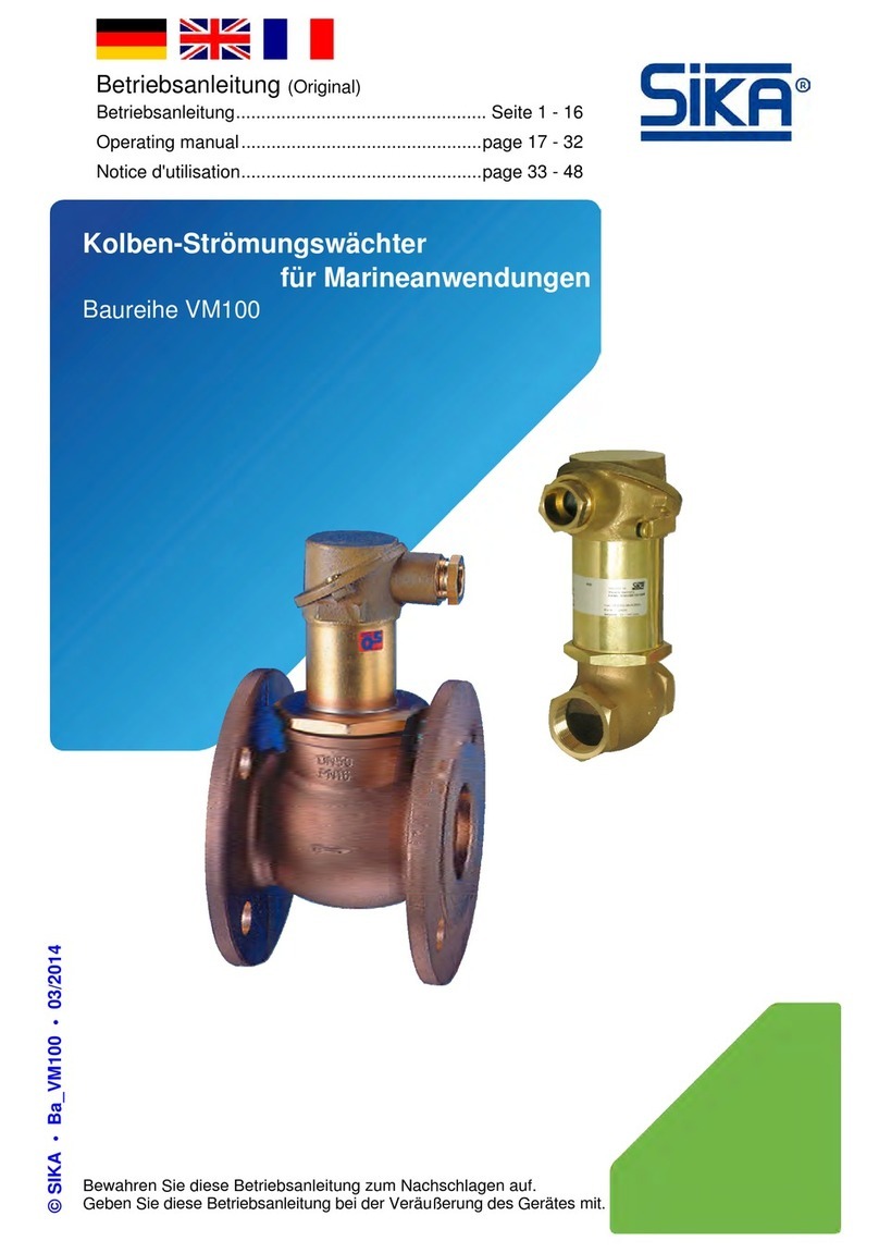 SIKA VM100 Series operating manual