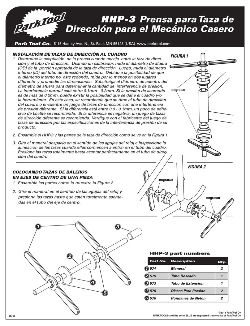 parktool HHP-3 User manual
