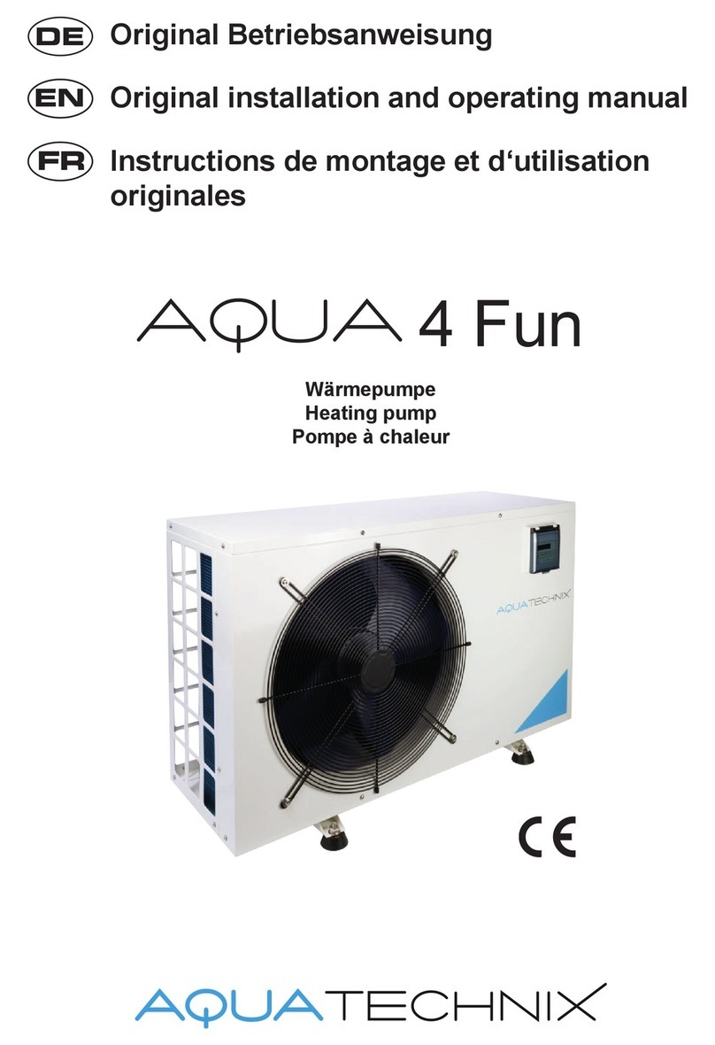 aqua technix AQUA 4 Fun Series Original installation and operating manual