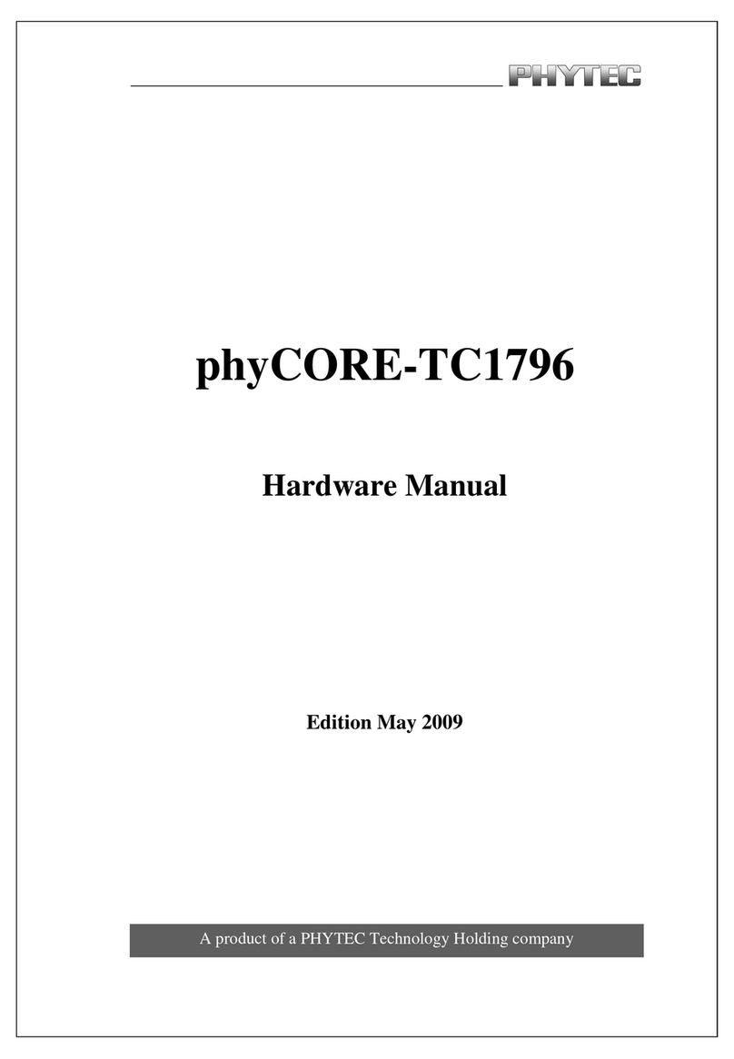 Phytec phyCORE-TC1796 User manual
