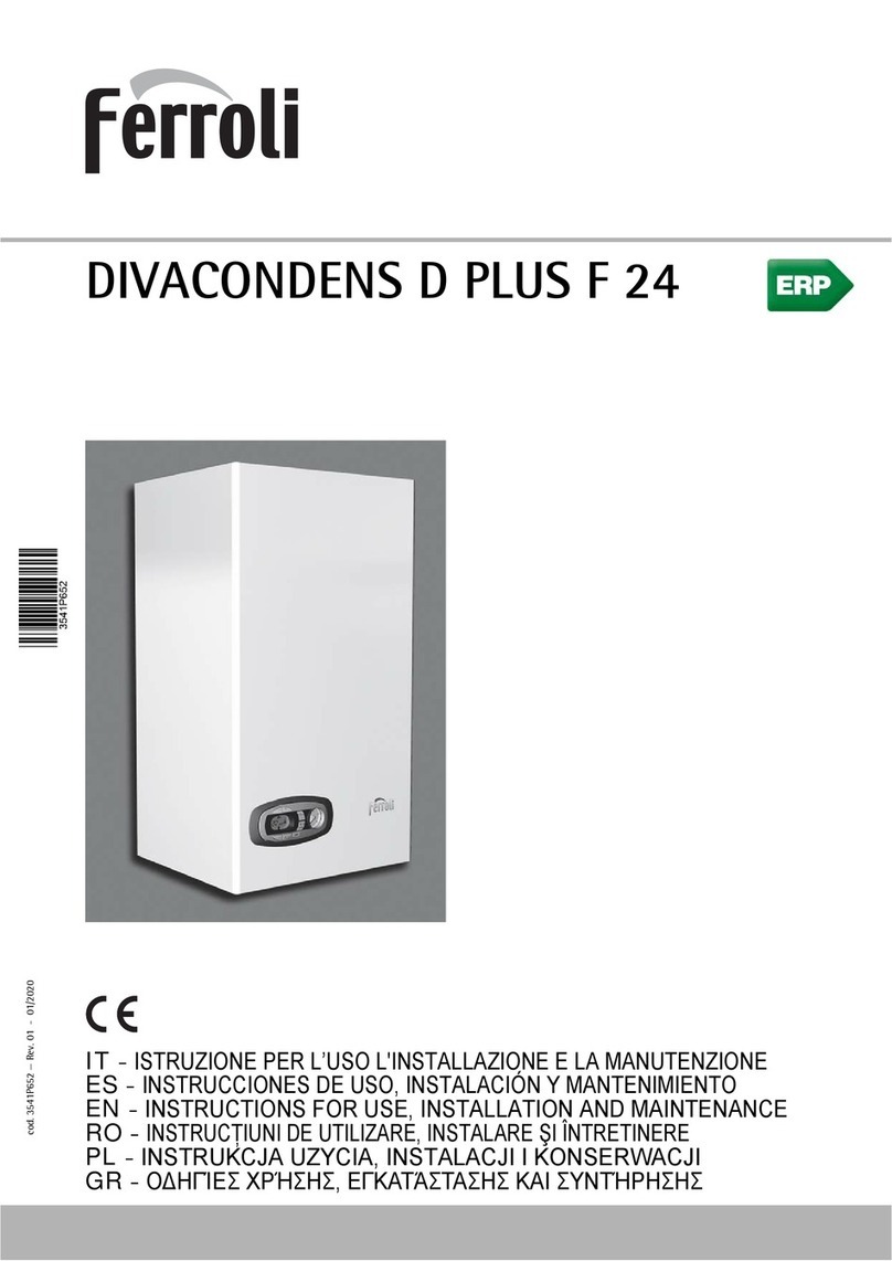Ferroli DIVACONDENS D PLUS F 24 Troubleshooting guide Ferroli DIVACONDENS D PLUS F 24 Troubleshooting guide