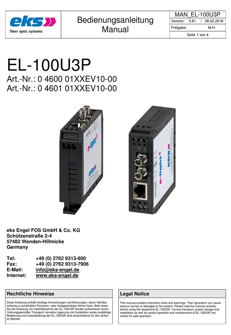 eks EL-100U3P Series User manual