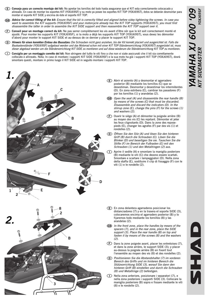 Shad Y0XJ69SF quick start guide