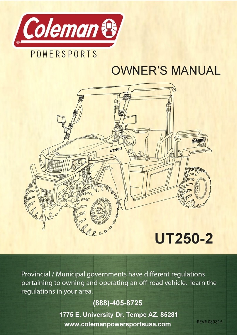 Coleman Powersports UT250-2 User manual Coleman Powersports UT250-2 User manual