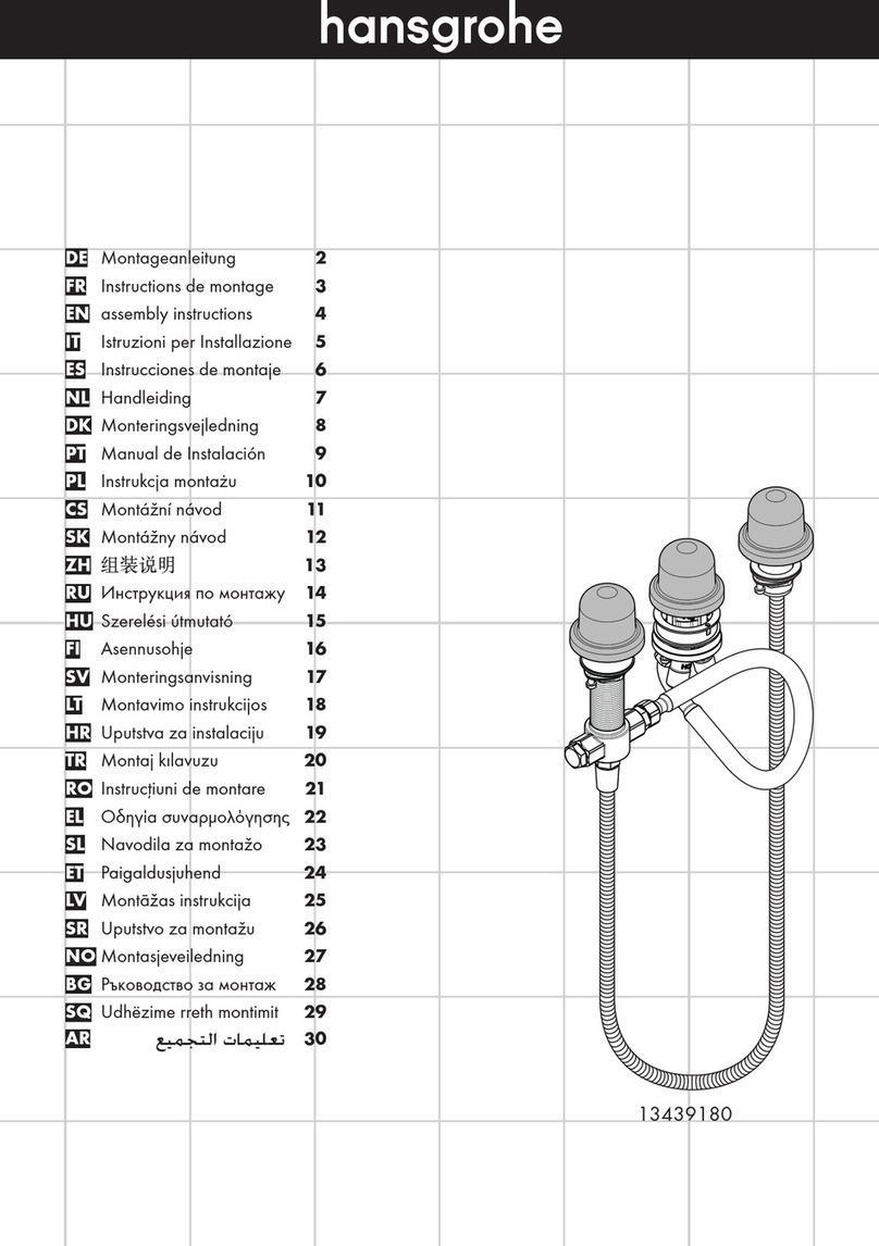 Hans Grohe 13439180 Assembly instructions