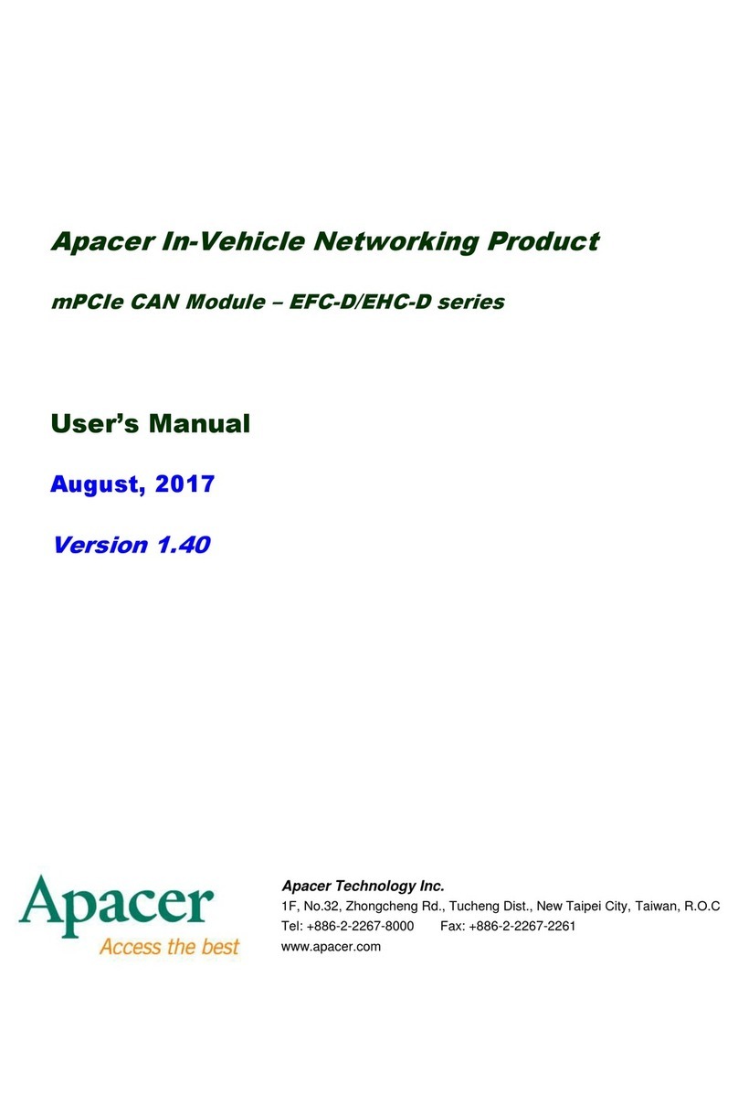 Apacer Technology EFC-D Series user manual Apacer Technology EFC-D Series user manual