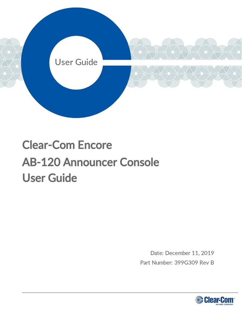 HME Clear-Com Encore AB-120 user guide