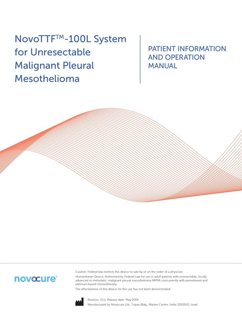 novocure NovoTTF-100L Patient Information and Operation Manual