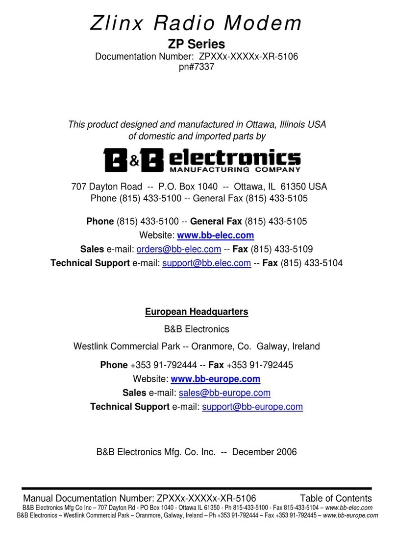 B&B Electronics Zlinx ZP Series manual