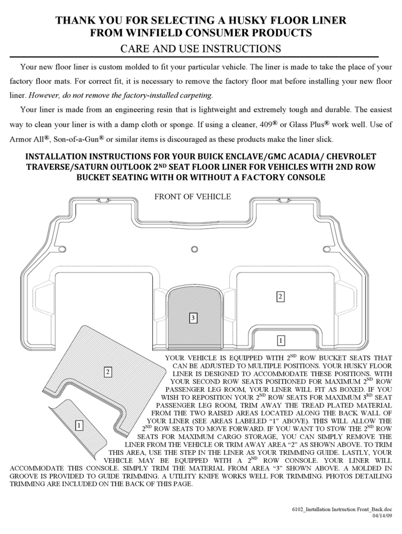 HUSKY LINERS 6102 Manual HUSKY LINERS 6102 Manual