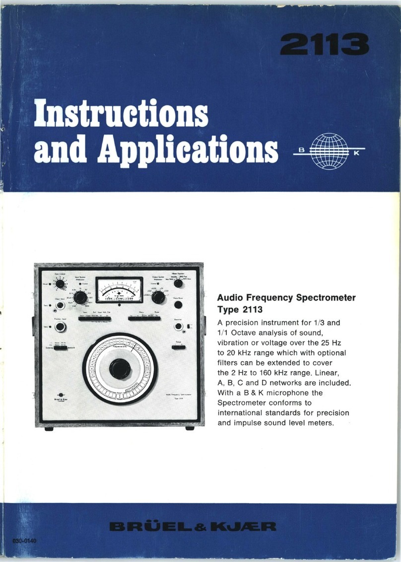 Brüel & Kjær 2113 Instructions and applications