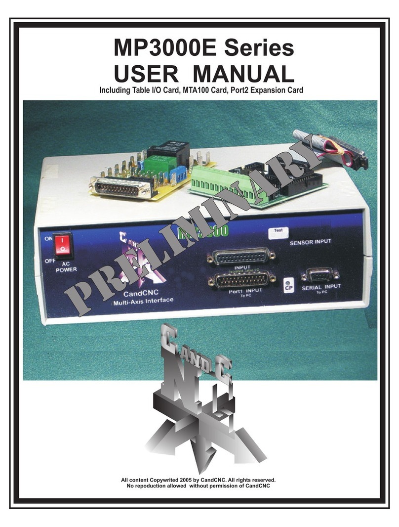 CandCNC MP3000E Series user manual