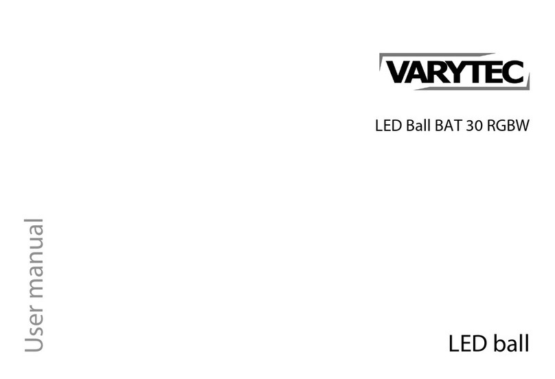 Varytec LED Ball BAT 30 RGBW user manual Varytec LED Ball BAT 30 RGBW user manual