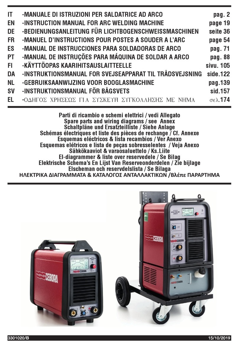 Cebora WIN TIG DC 350 T User manual