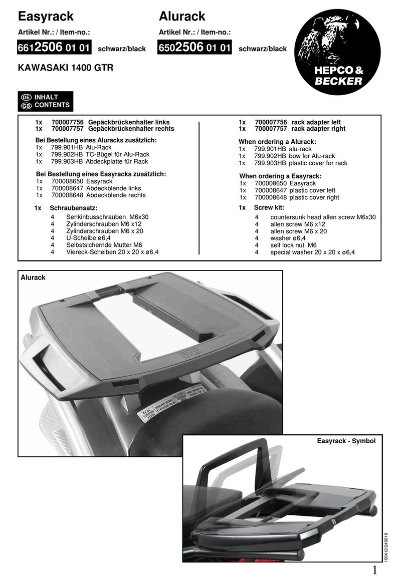 hepco & becker Easyrack User manual hepco & becker Easyrack User manual