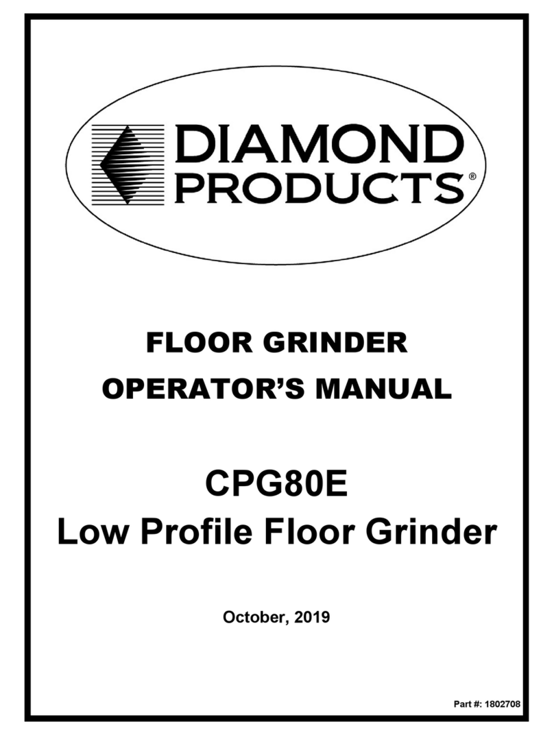 Diamond Products CPG80E Operator's manual