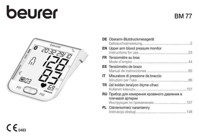 Beurer BM 77 User manual Beurer BM 77 User manual