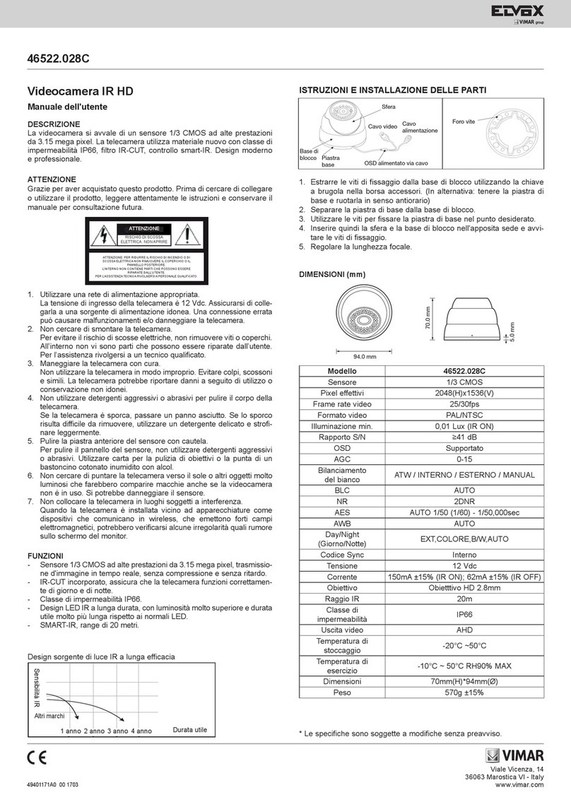 Vimar Elvox 46522.028C User manual