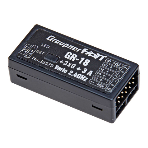 GRAUPNER GR-18 Series manual