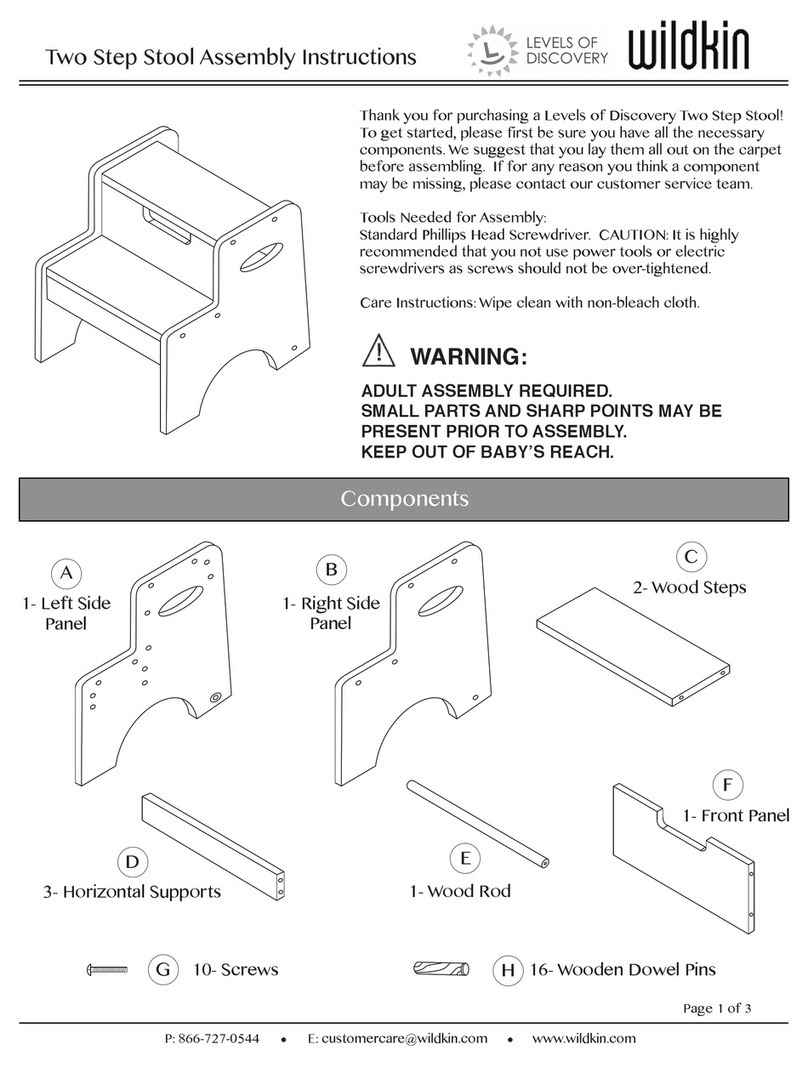 wildkin Levels of Discovery Two Step Stool User manual