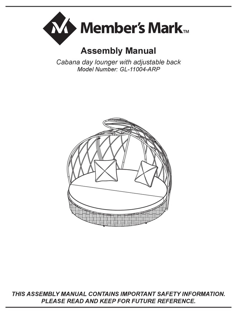 Members Mark GL-11004-ARP Assembly manual Members Mark GL-11004-ARP Assembly manual