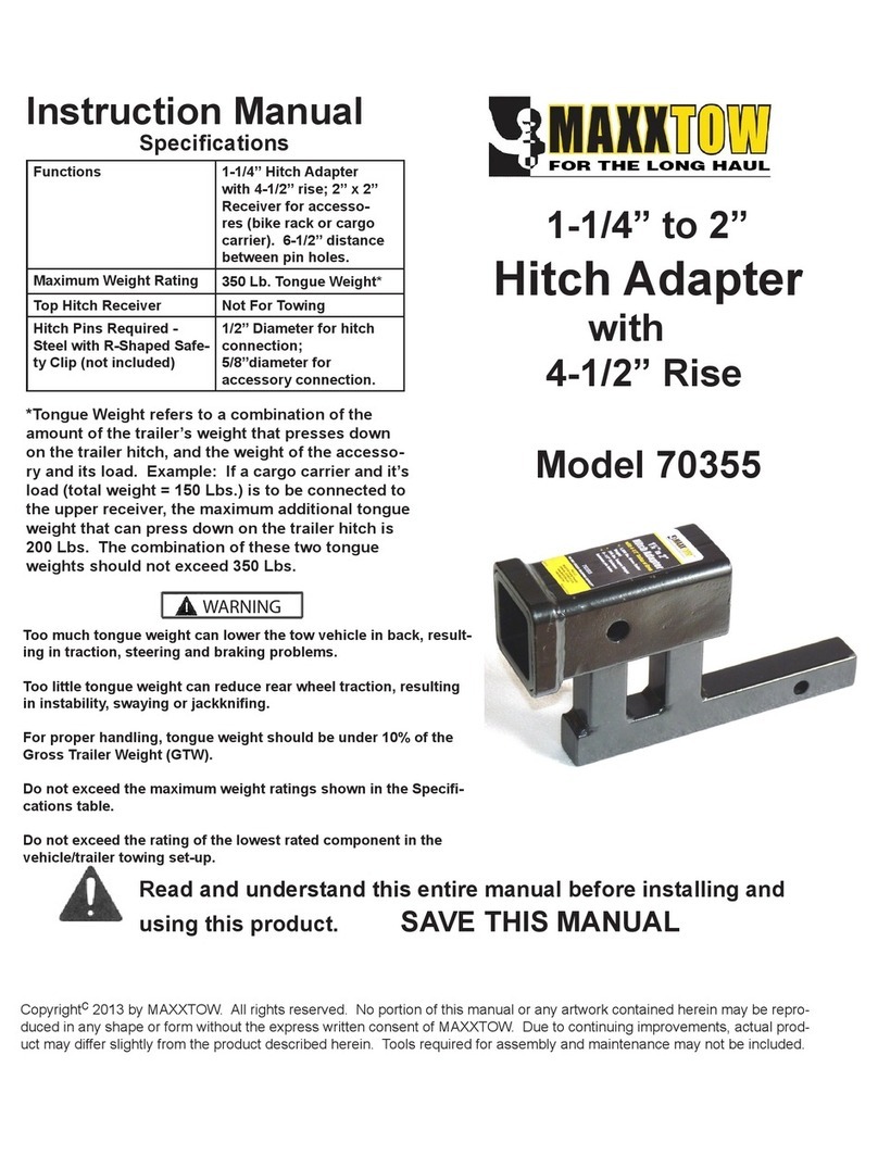 MAXXTOW 70355 instruction manual