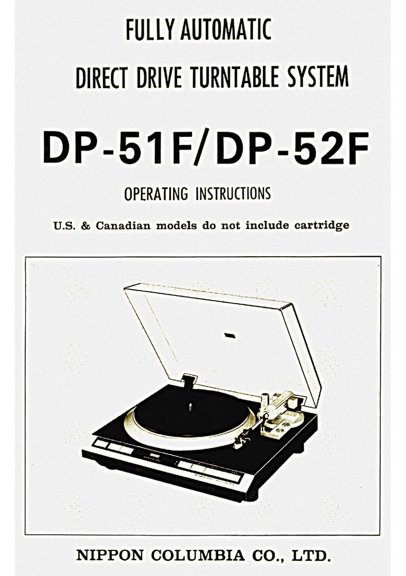 Nippon Columbia DP-51 F User manual
