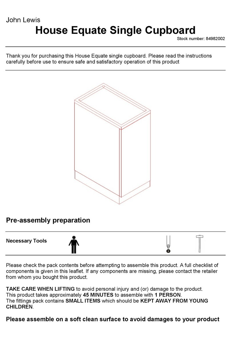 John Lewis House Equate Single Cupboard Assembly instructions John Lewis House Equate Single Cupboard Assembly instructions