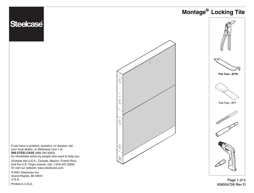 Steelcase Montage installation instructions