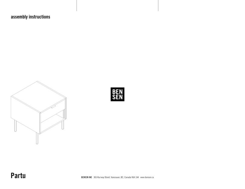 Bensen Partu Assembly instructions Bensen Partu Assembly instructions