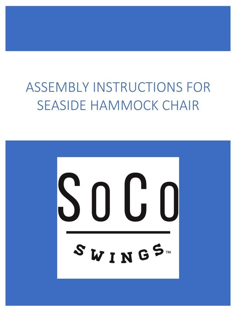 SoCo Swings SEASIDE HAMMOCK CHAIR Assembly instructions